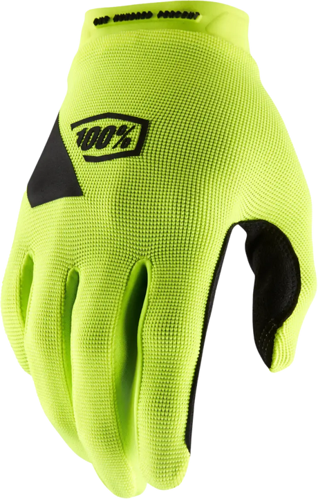 100% Ridecamp Gloves Fluo Yellow Md