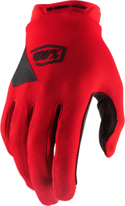 100% Ridecamp Youth Gloves Red Md