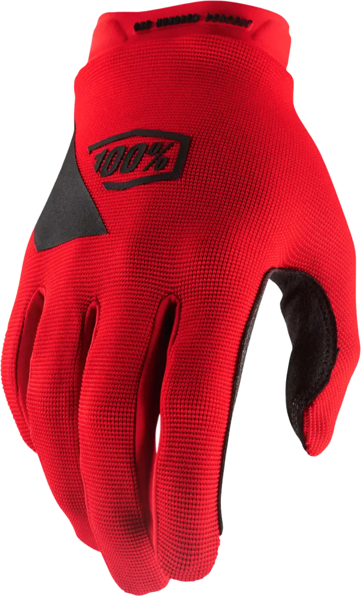 100% Ridecamp Youth Gloves Red Md