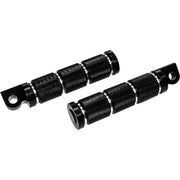 Rider Footpegs Retro Black Pre 2017 - Powersports