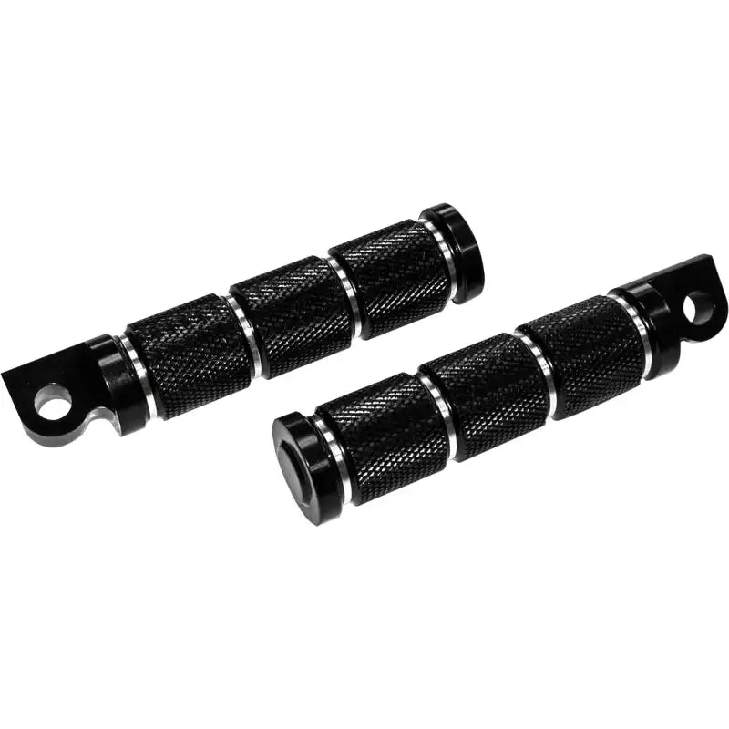 Rider Footpegs Retro Black Pre 2017 - Powersports