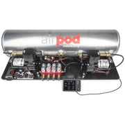 Ridetech 30514100 Ridetech RidePro E5 Air Ride Suspension Control System 5 Gallon Dual Compressor AirPod 1/4in Valves - 30514100