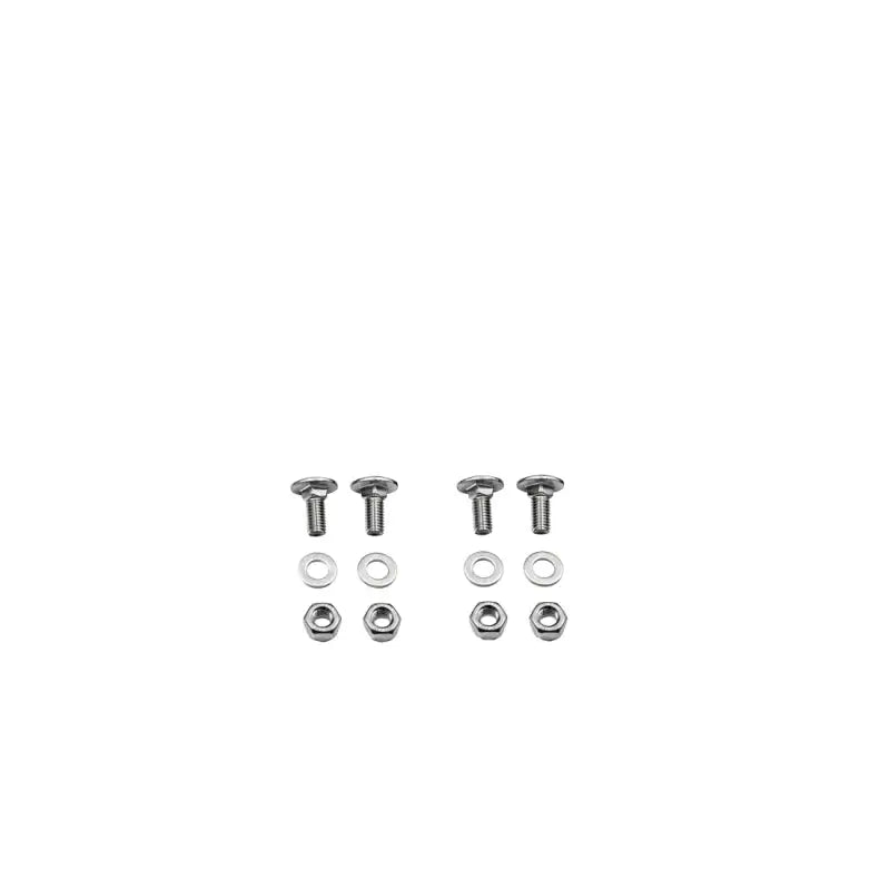 Rigid Industries RIG Bumper Mount hardware set for Ford Super Duty RDS Series, showcasing bolts, washers, and nuts in stainless steel.