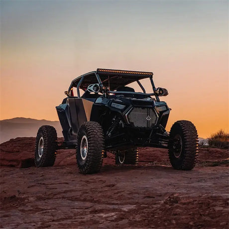 Black off-road vehicle with Rigid 430613 Revolve 30 Inch Bar Wht Backlight icon