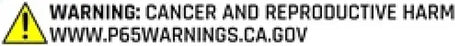 Warning label on Rigid 430613 Revolve 30 inch Bar Wht Backlight product