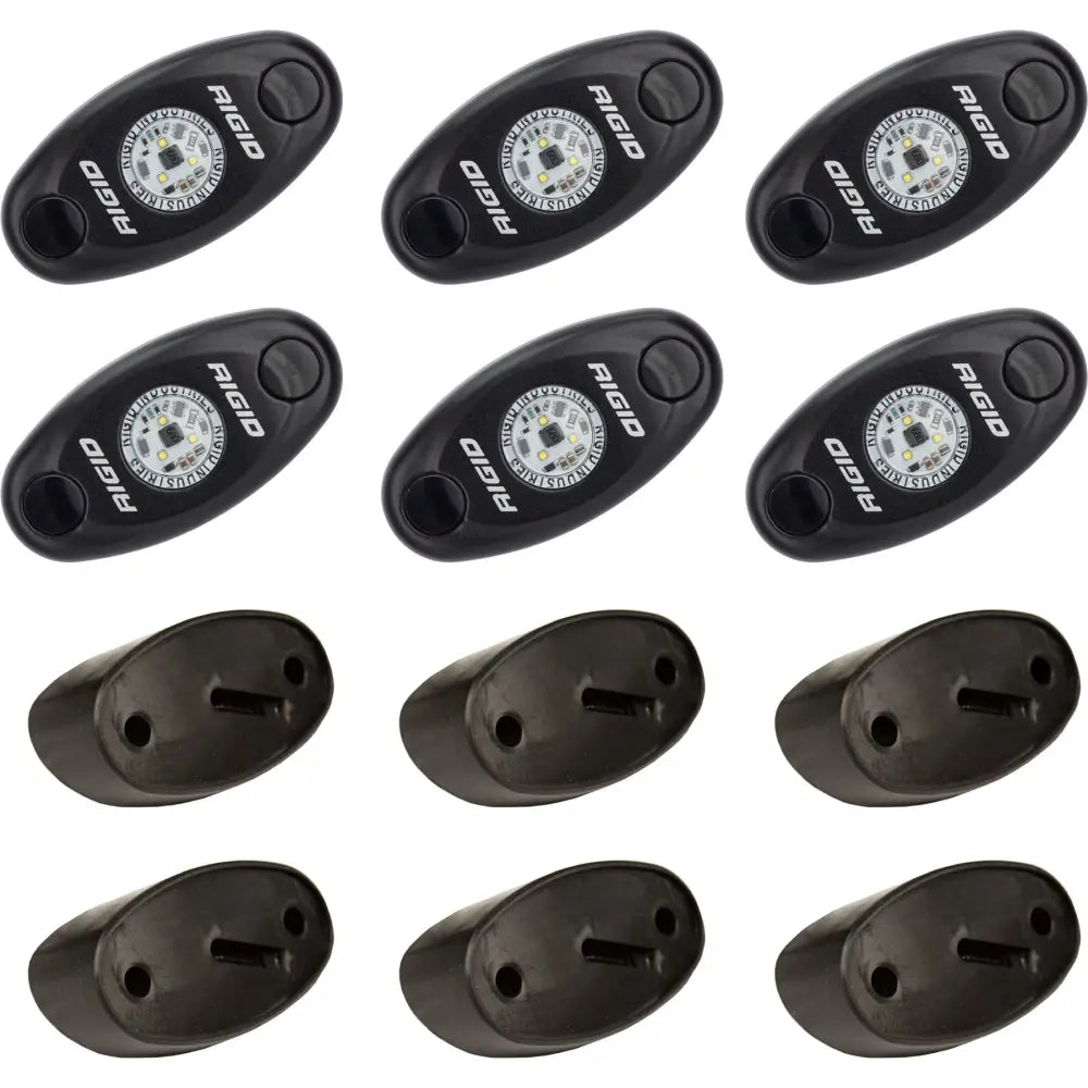 Rigid 6 Rock Light Kit Illumination 400253 - CW