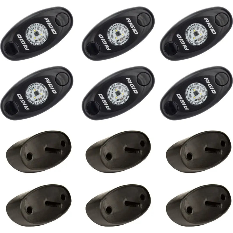 Rigid 6 Rock Light Kit Illumination 400263 - Red