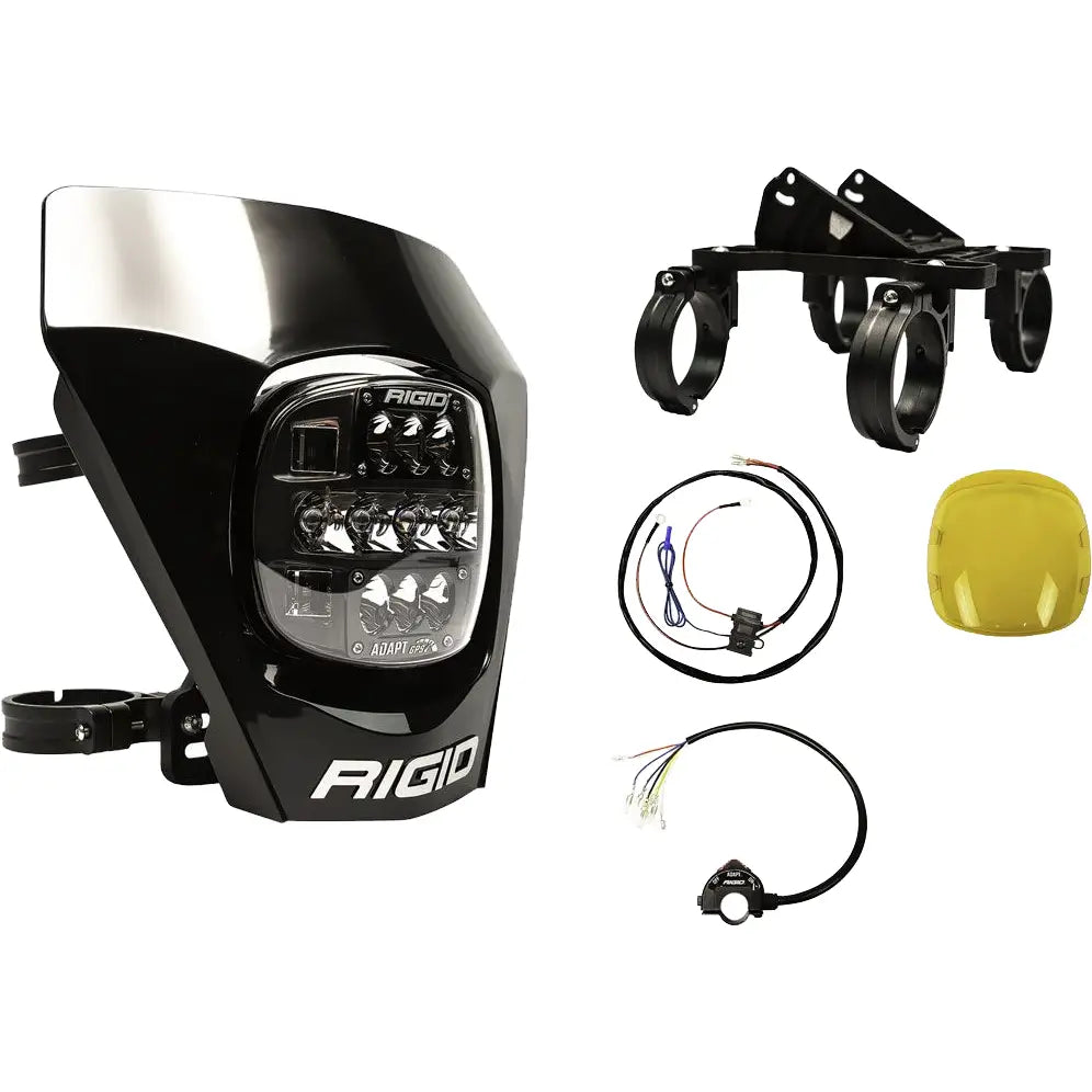 Rigid Adapt XE Extreme LED Enduro Moto Kit Illumination 300416 - Black