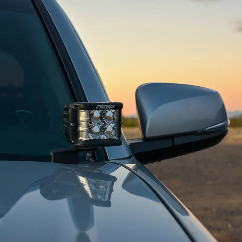 Rigid Industries 46707 Rigid Industries 16-20 Toyota Tacoma A-Pillar Light Mount Kit (Incl. D-SS Flood/Black/Amber Covers)