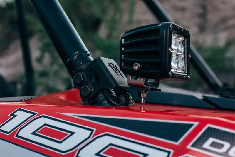 Rigid Industries 2014-2015 Polaris RZR XP1000 Single A Pillar D/DXL/SR-M/SR-Q-Series Mount Bracket - Truck & Automotive
