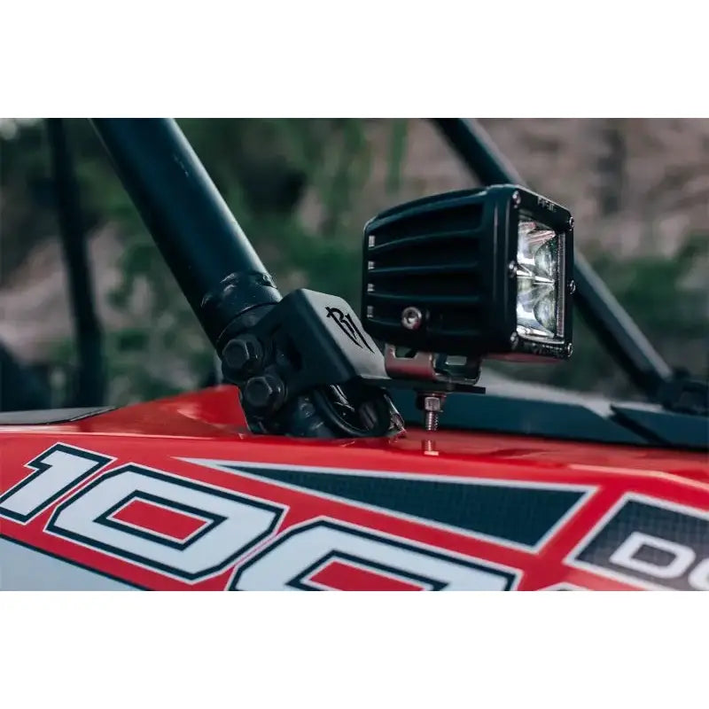 Rigid Industries 2014-2015 Polaris RZR XP1000 Single A Pillar D/DXL/SR-M/SR-Q-Series Mount Bracket - Truck & Automotive