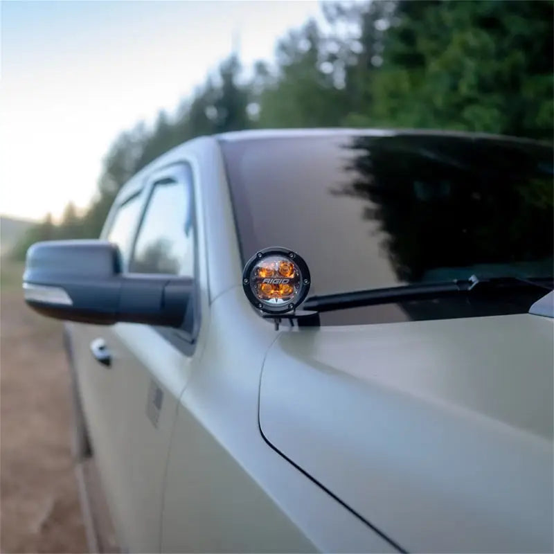 Rigid Industries 46717 Rigid Industries 2019+ Dodge Ram 1500 A-Pillar LED Light Mounts