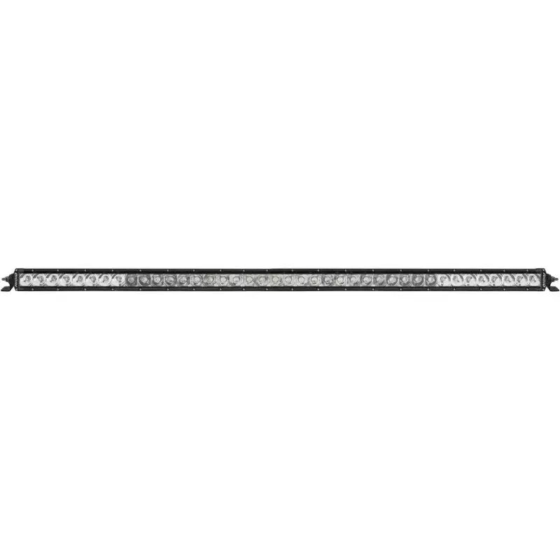 LED light bar on Ford Bronco roof rack by Rigid Industries for off-road lighting