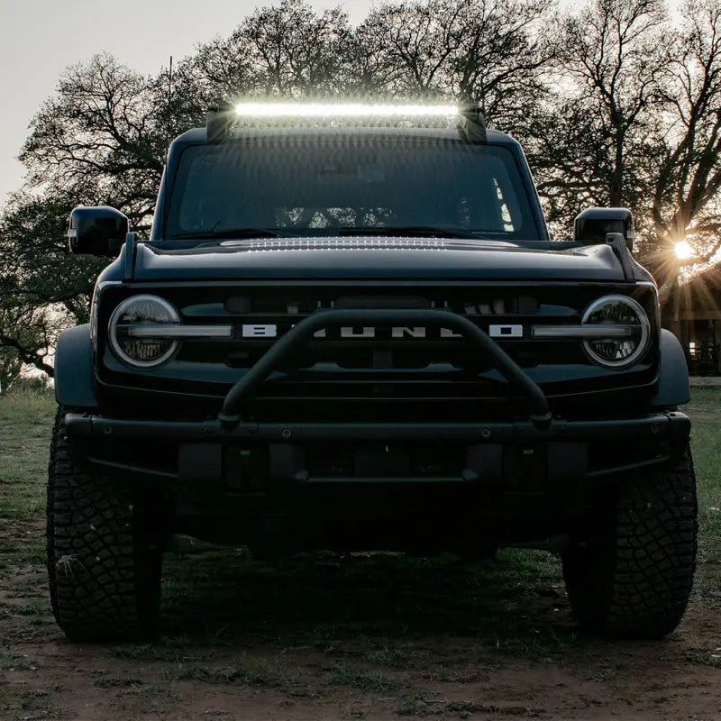 Rigid Industries 46726 Rigid Industries 2021 Ford Bronco Roof Rack Light Kit (Incl. SR spot/flood Combo Bar)
