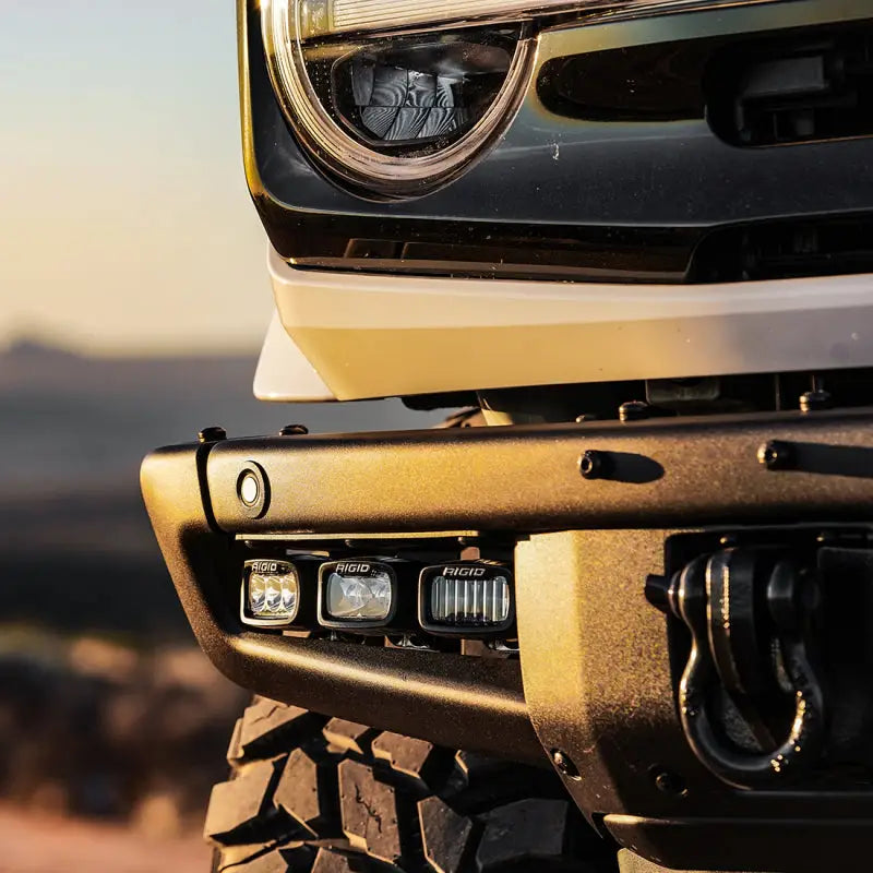 Rigid Industries 2021 + Ford Mod Bumper Triple SR-M Fog Light Kit - Truck & Automotive