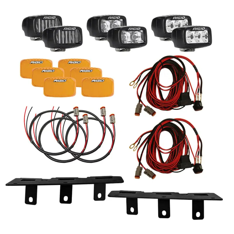 Rigid Industries 46731 Rigid Industries 2021+ Ford Mod Bumper Triple SR-M Fog Light Kit