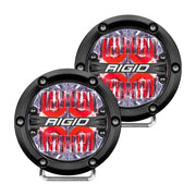 Rigid Industries 360-Series 4in LED Off-Road Drive Beam - Red Backlight (Pair) - Truck & Automotive