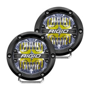 Rigid Industries 360-Series 4in LED Off-Road Drive Beam - White Backlight (Pair) - Truck & Automotive