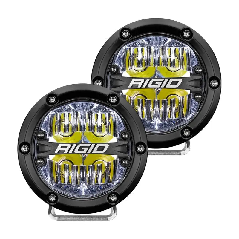 Rigid Industries 360-Series 4in LED Off-Road Drive Beam - White Backlight (Pair) - Truck & Automotive