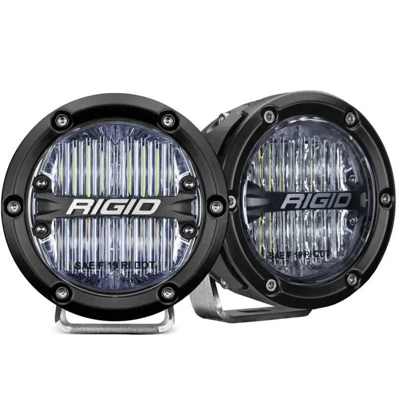 Rigid Industries 360-Series 4in LED SAE J583 Fog Light - White (Pair) - Truck & Automotive
