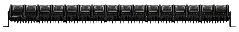 Black DIP switch array on Rigid Industries 40in Adapt Light Bar for easy control