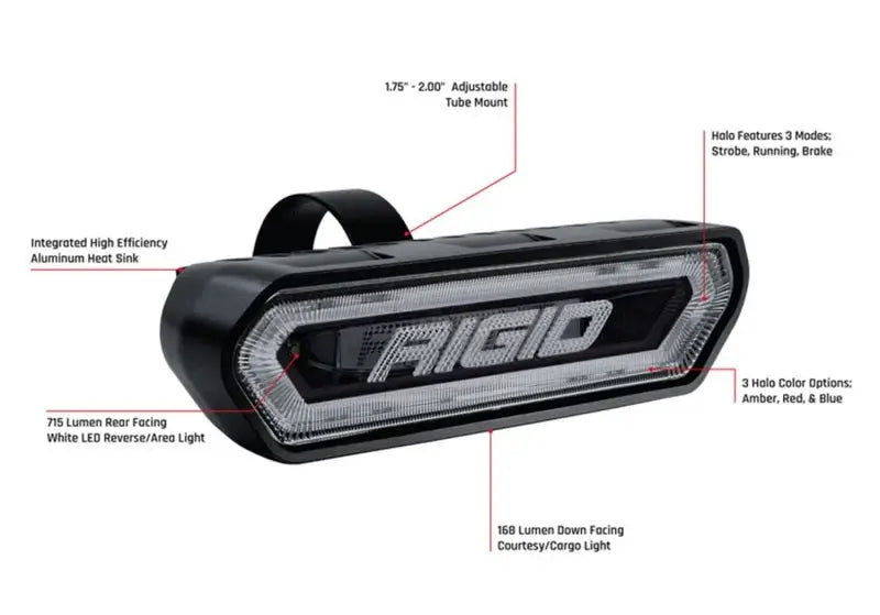 Rigid Industries Chase Tail Light Kit w/ Mounting Bracket - Amber - Truck & Automotive