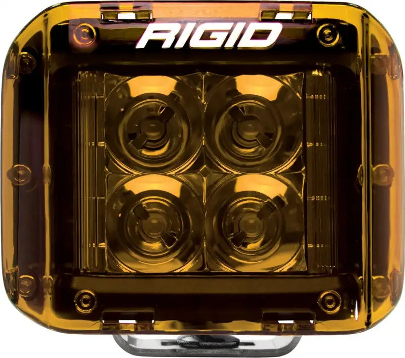 Rigid Industries D-SS Amber Cover, Polycarbonate Light Cover for D-SS Series, Adds Style and Protection.