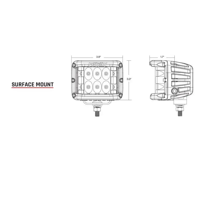 Rigid Industries D-SS Spot w/ Amber PRO Lens (Pair) - Truck & Automotive