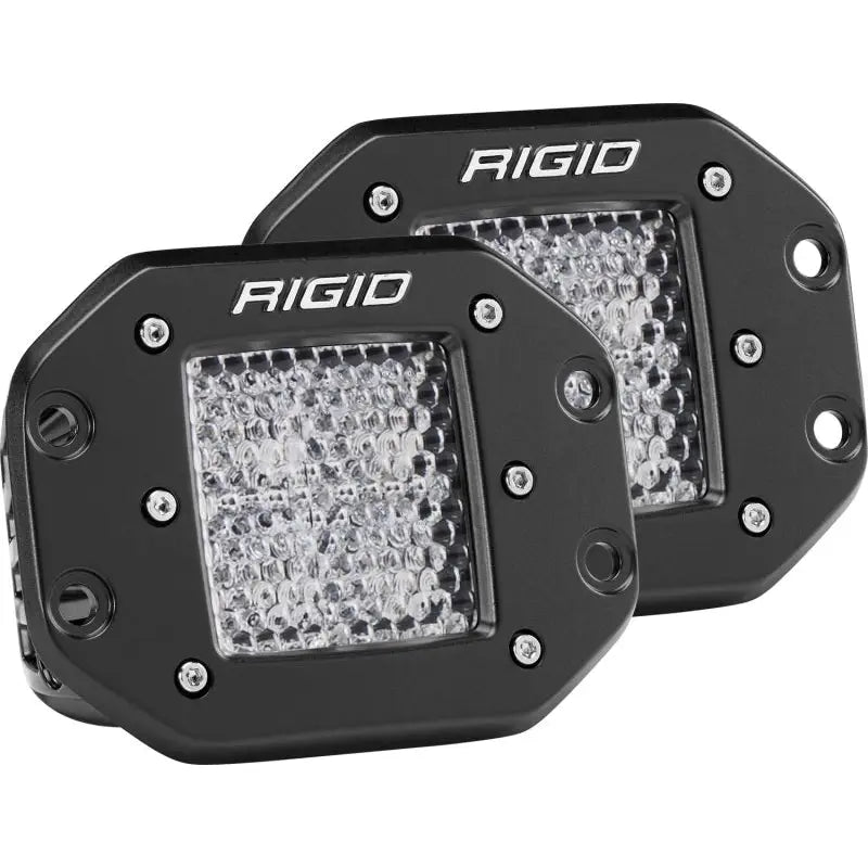 Rigid Industries 212513 Rigid Industries Dually - Flush Mount - 60 Deg. Lens - Set of 2