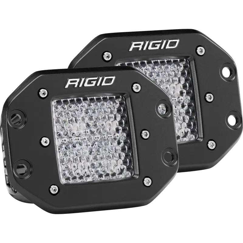Rigid Industries 212513 Rigid Industries Dually - Flush Mount - 60 Deg. Lens - Set of 2