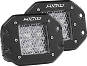 Rigid Industries Dually - Flush Mount - 60 Deg. Lens - Set of 2 - Truck & Automotive