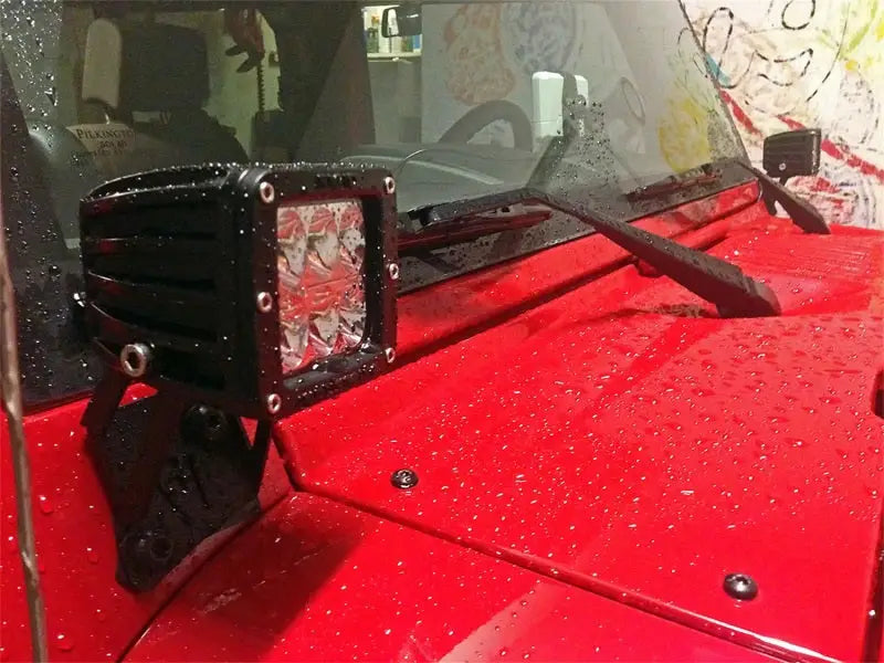 Rigid Industries Jeep JK - A-Pillar Mount Kit - Mounts set of Dually/D2 - Truck & Automotive