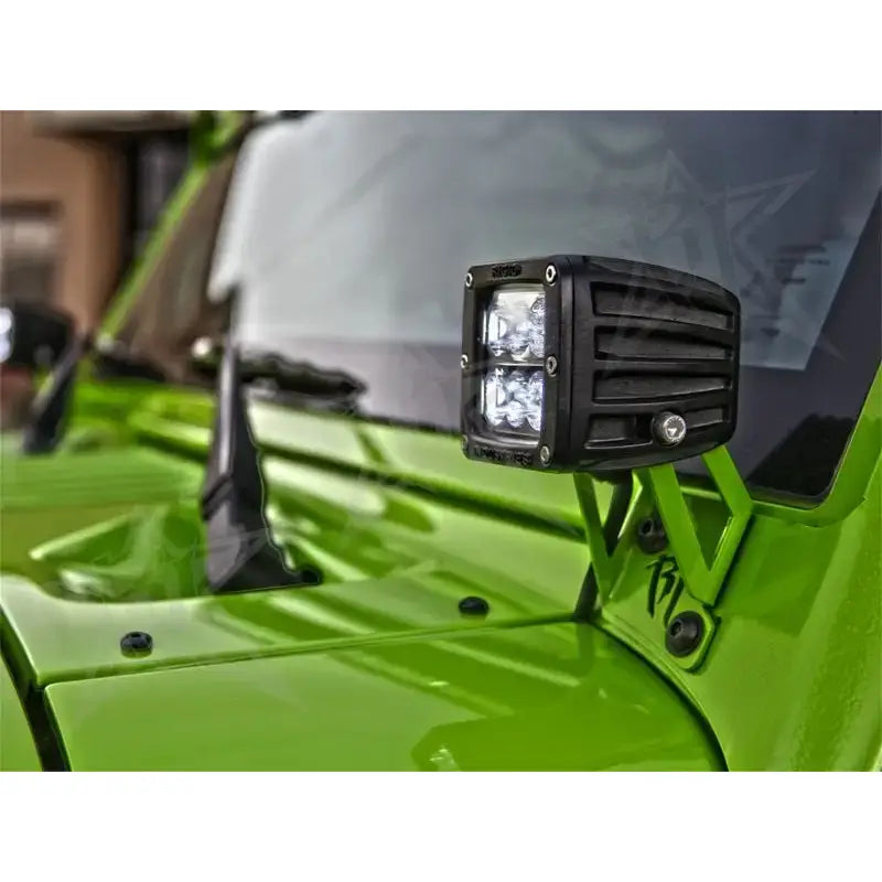 Rigid Industries Jeep JK - A-Pillar Mount Kit - Mounts set of Dually/D2 - Truck & Automotive