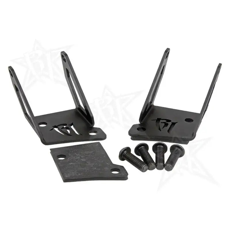 Rigid Industries Jeep JK - A-Pillar Mount Kit - Mounts set of Dually/D2 - Truck & Automotive