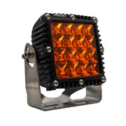 Amber pro off-road light with black housing and metal mount Rigid Industries Q-Series
