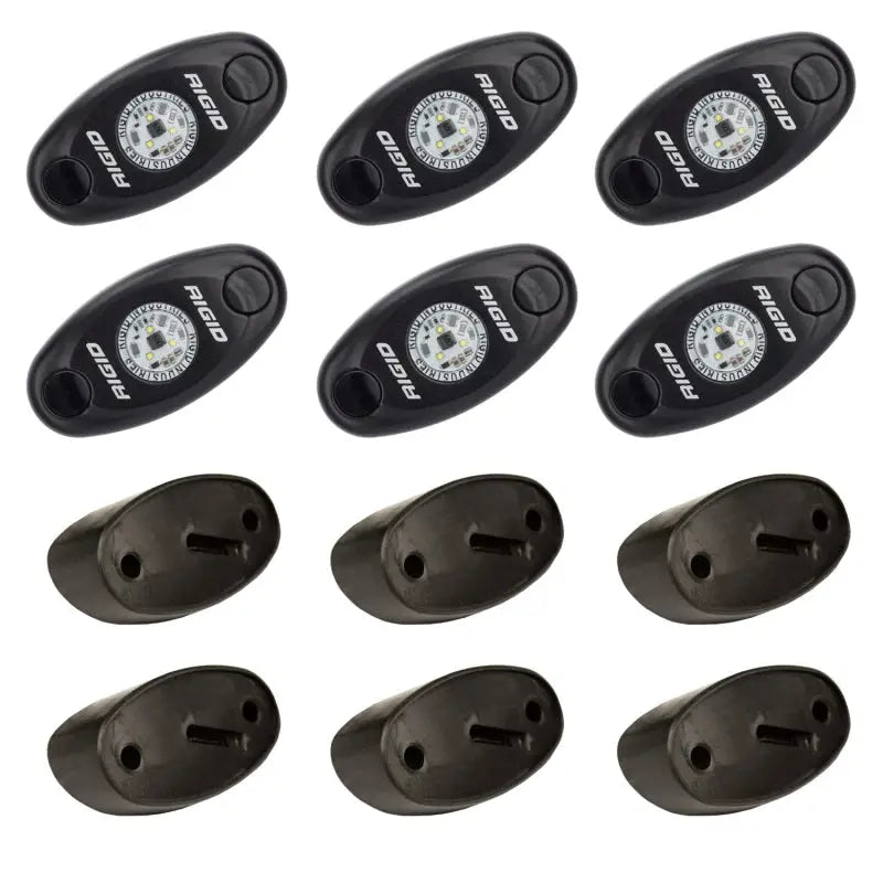Rigid Industries 400263 Rigid Industries Rock Light Kit- Red (6 lights)