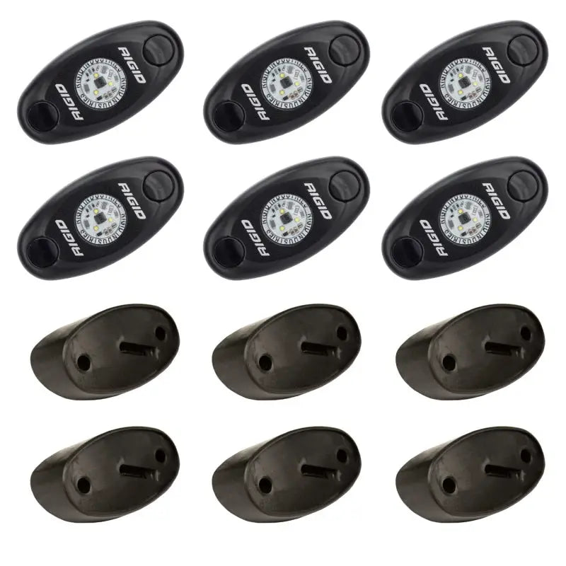 Rigid Industries 400263 Rigid Industries Rock Light Kit- Red (6 lights)