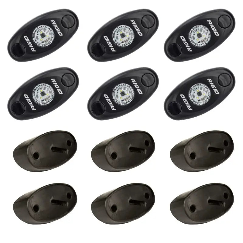 Rigid Industries Rock Light Kit- Red (6 lights) - Truck & Automotive