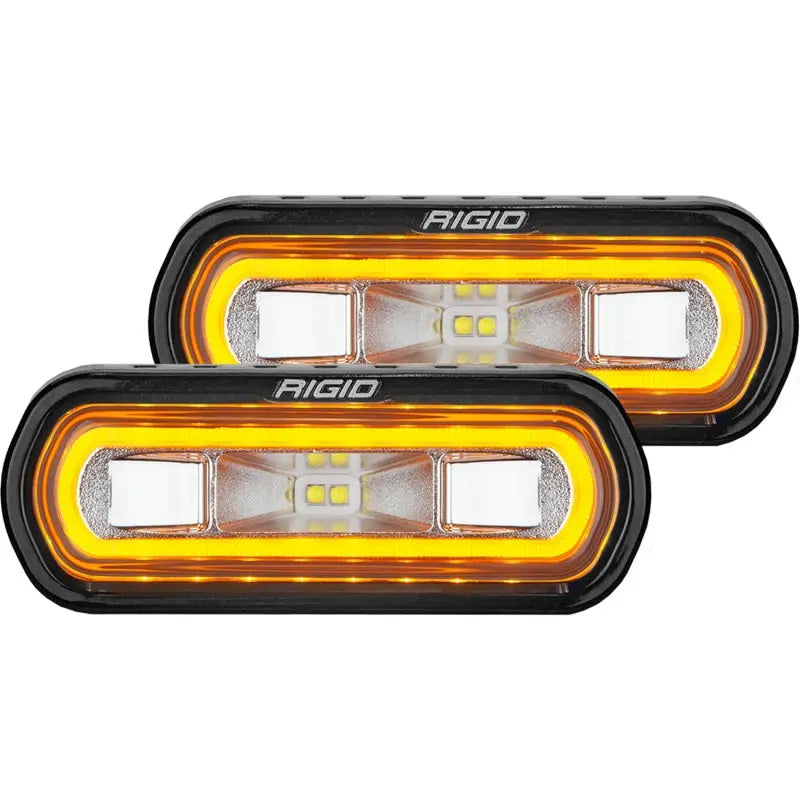 Rigid Industries 53123 Rigid Industries SR-L Series Surface Mount LED Spreader Pair w/ Amber Halo - Universal