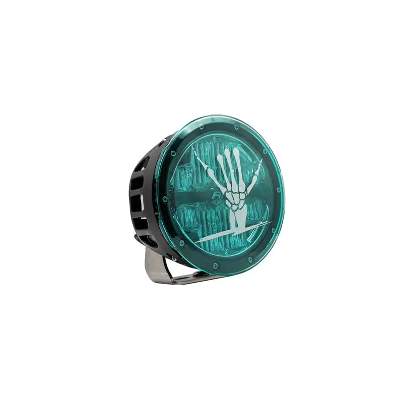 Rigid Industries x SHREDDY 360-Series green skeleton hand clock