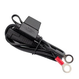 Battery charger cable with ring terminal accessory for secure connections