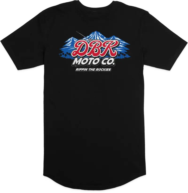 Rippin The Rockies Premium Tee Black Lg - DBK