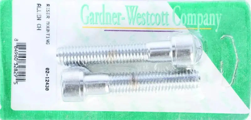 Riser Bolts Chrome Allen Head 1/2 13 X 2 3/4 Coarse Thread by Gardner-Westcott, Sold in Pairs with Washers, Polished Chrome, Made in USA