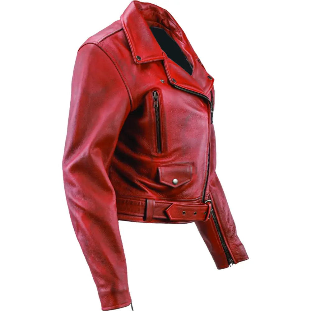 River Road Arabian Spice Leather Jacket Black Womens - Small - 094393 - Apparel