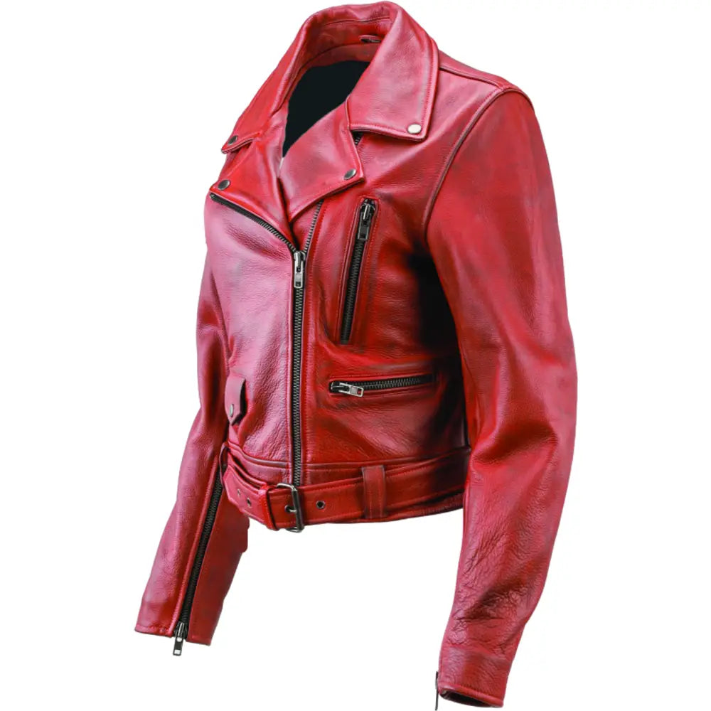 River Road Arabian Spice Leather Jacket Black Womens - Small - 094393 - Apparel