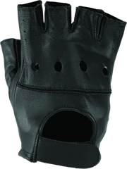 Black River Road Diamond Shorty Gloves for women, fingerless leather gloves XL