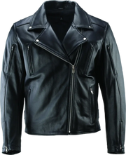 Black leather jacket from River Road Ironclad Classic collection in 4XL size