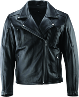 River Road Ironclad Classic Leather Jacket Black - Small - 094369