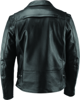 River Road Ironclad Classic Leather Jacket Black - Small - 094369