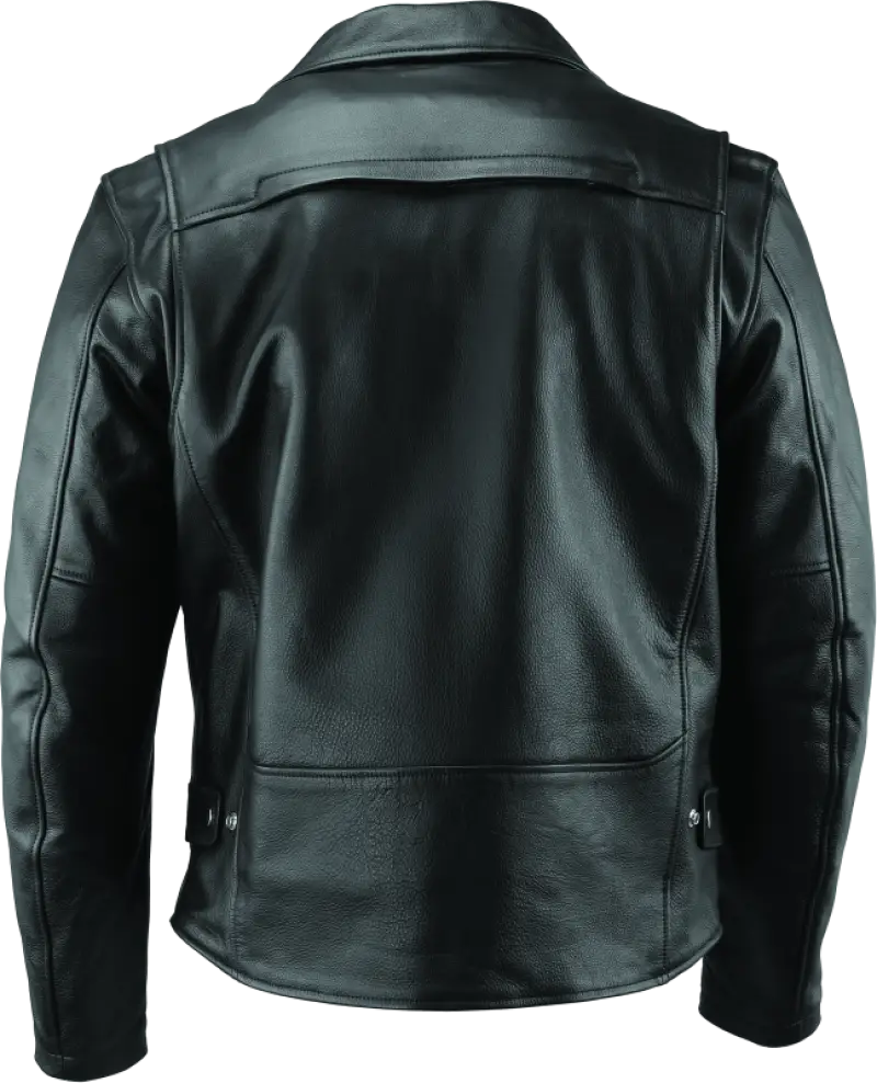 River Road Ironclad classic leather jacket black small